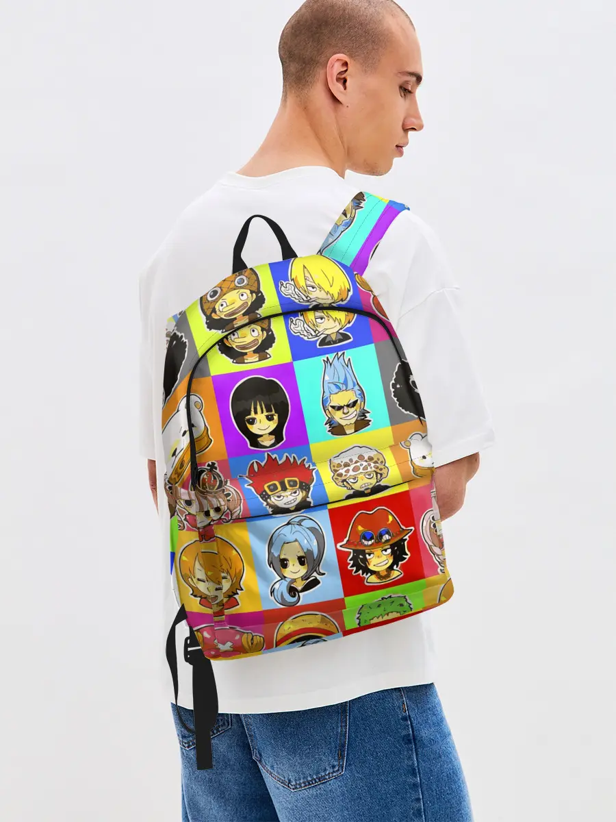 Рюкзак джинсовый / ONE PIECE / ВАН ПИС / УЗОР