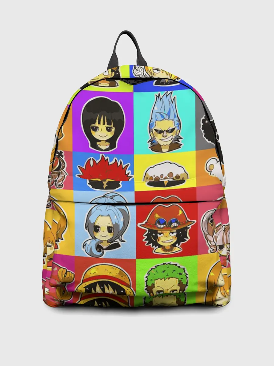 Рюкзак джинсовый / ONE PIECE / ВАН ПИС / УЗОР