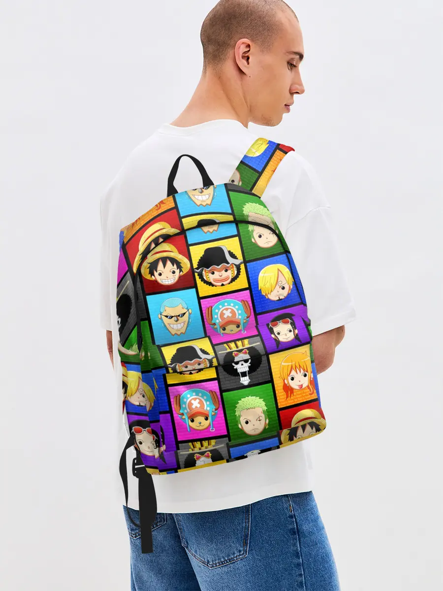 Рюкзак джинсовый / ONE PIECE / ВАН ПИС / ГЕРОИ