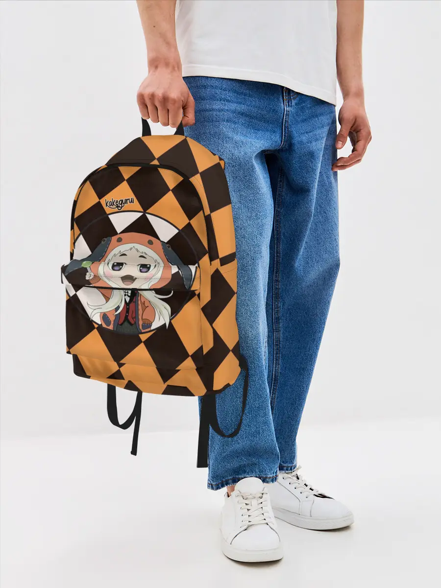 Рюкзак джинсовый / Руна Безумный азарт | Kakegurui