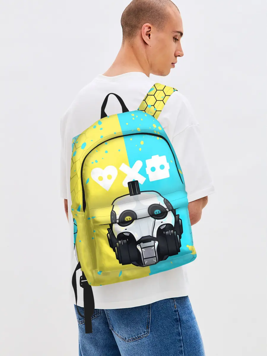 Рюкзак джинсовый / ЛЮБОВЬ СМЕРТЬ И РОБОТЫ / РОБОТ