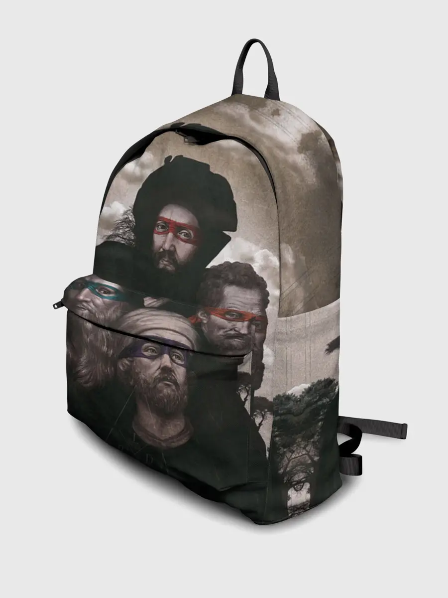 Рюкзак джинсовый / Художники, не черепашки ниндзя