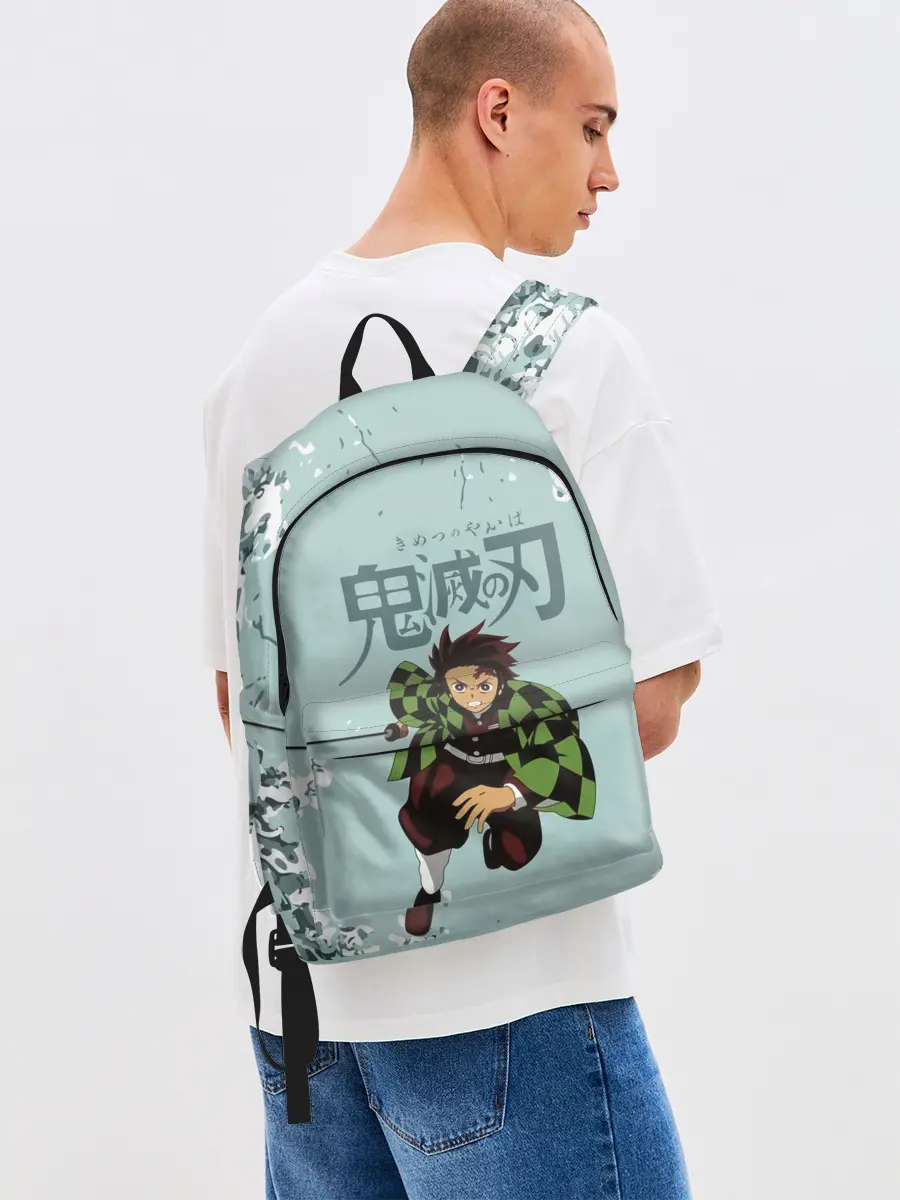 Рюкзак джинсовый / Танджиро Камадо Kimetsu no Yaiba