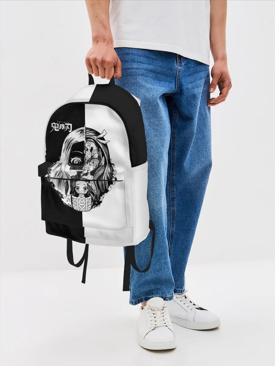 Рюкзак джинсовый / Двуликая Незуко Камадо