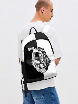 Рюкзак джинсовый / Двуликая Незуко Камадо