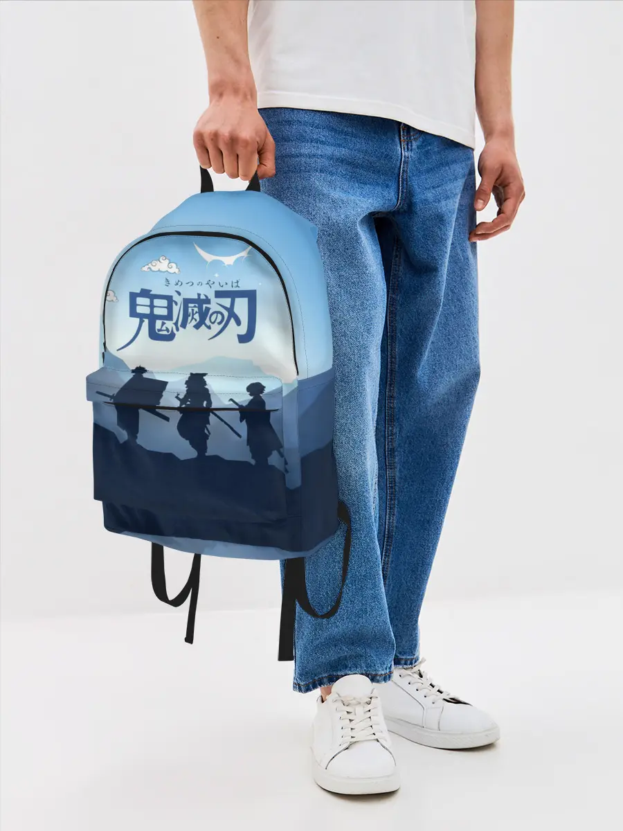Рюкзак джинсовый / Клинок, рассекающий демонов в горах