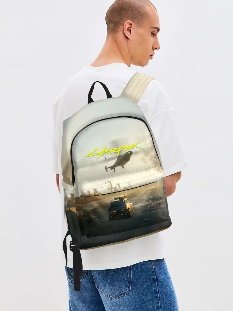 Рюкзак джинсовый / CYBERPUNK 2077 | КИБЕРПАНК