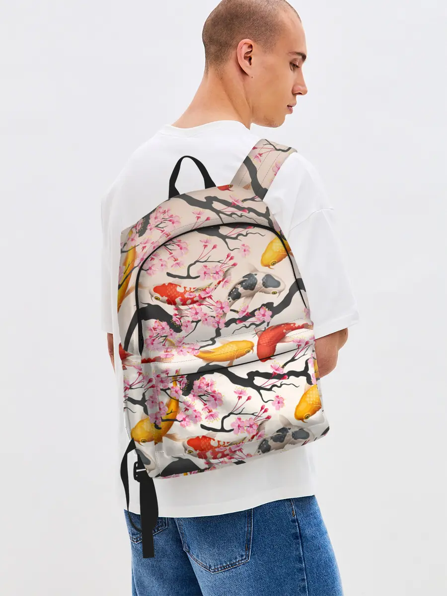 Рюкзак джинсовый / Рыбы