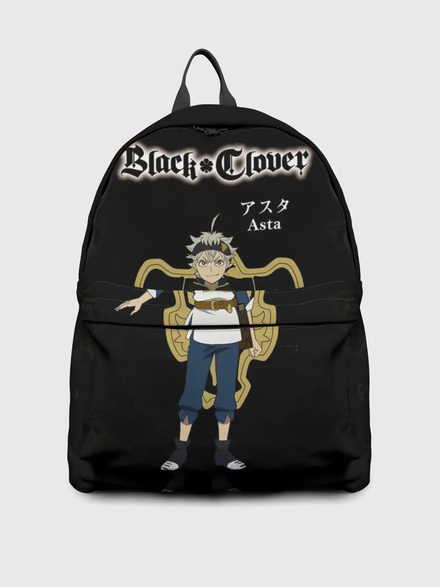 Рюкзак джинсовый / Аста | Чёрный клевер