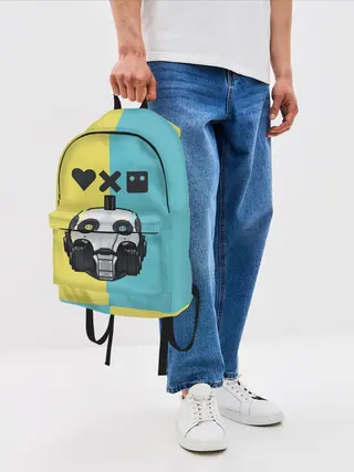 Рюкзак джинсовый / XBOT 4000 | Love, Death and Robots