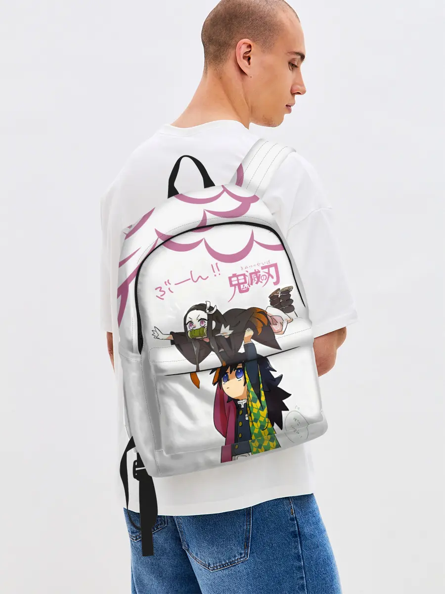 Рюкзак джинсовый / Гию и Незуко Kimetsu no Yaiba