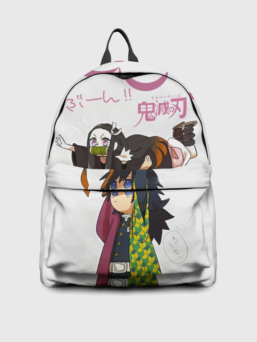Рюкзак джинсовый / Гию и Незуко Kimetsu no Yaiba