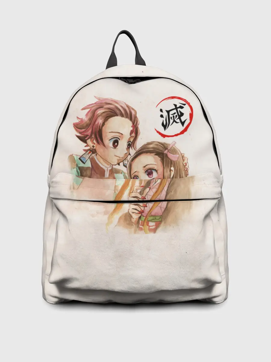 Рюкзак джинсовый / Танджиро и Незуко Kimetsu no Yaiba