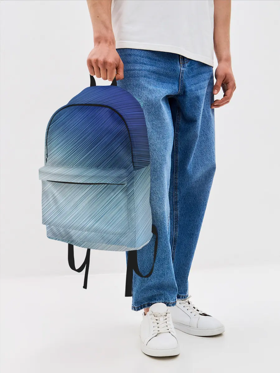 Рюкзак джинсовый / Текстура. Оттенки льда