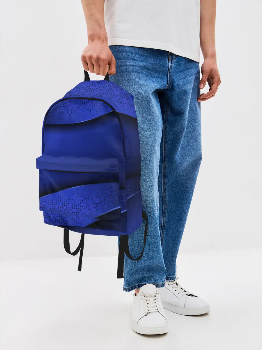 Рюкзак джинсовый / 3D BLUE Вечерний синий цвет