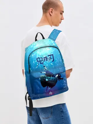 Рюкзак джинсовый / Дыхание Воды - Гию Томиока