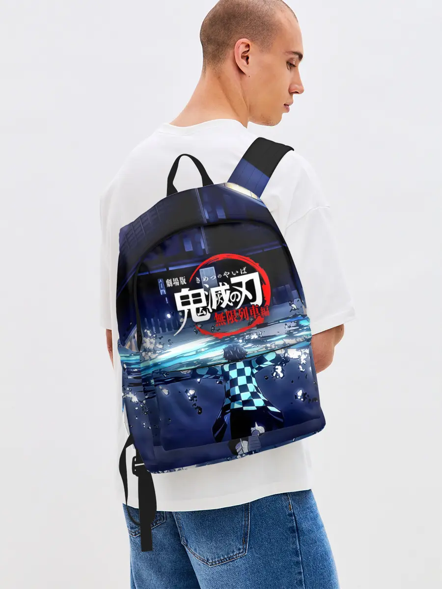 Рюкзак джинсовый / Танджиро | Клинок, рассекающий демонов
