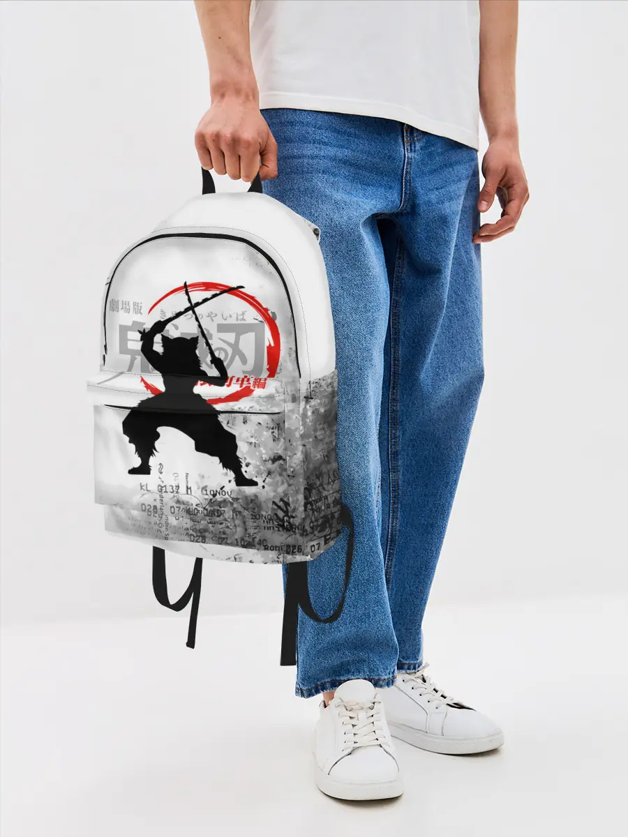 Рюкзак джинсовый / Иноске Хашибира Kimetsu no Yaiba