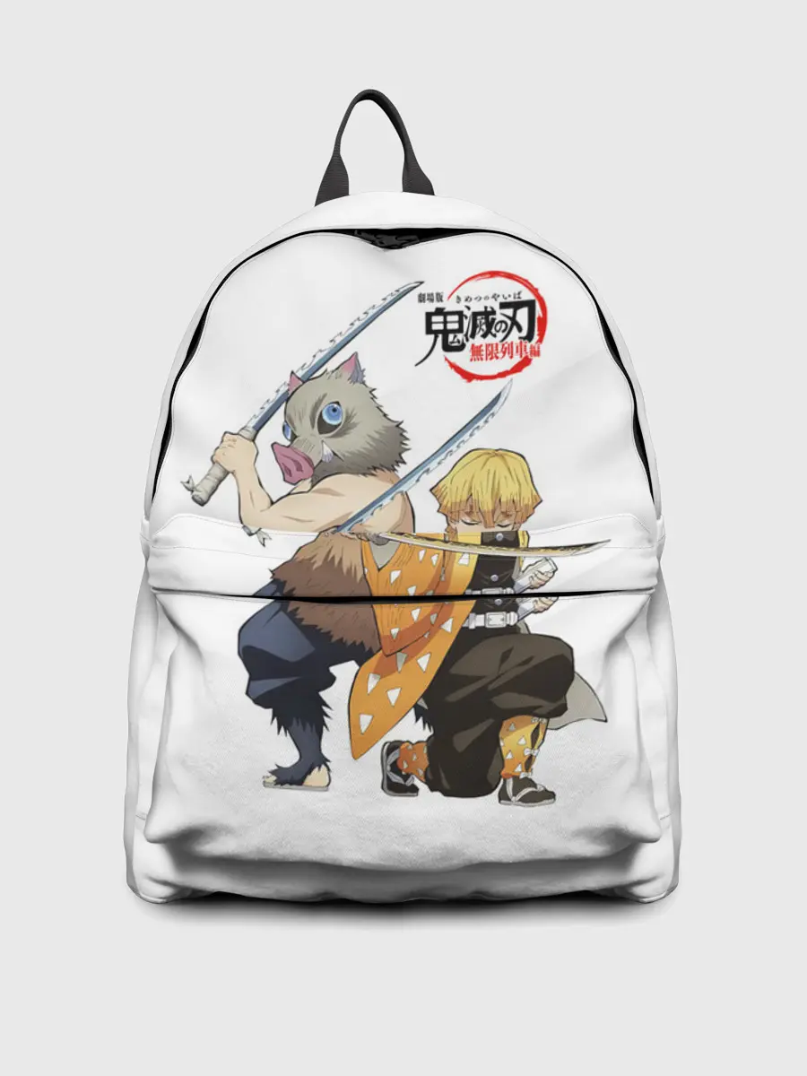 Рюкзак джинсовый / Иноске и Зеницу Kimetsu no Yaiba