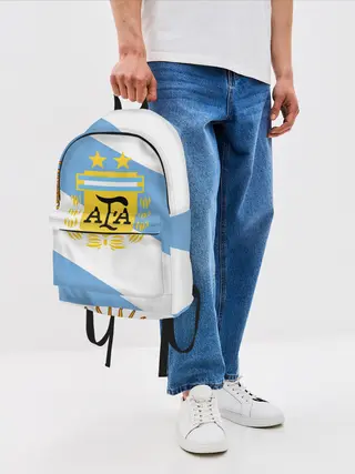 Рюкзак джинсовый / Сборная Аргентины + спина