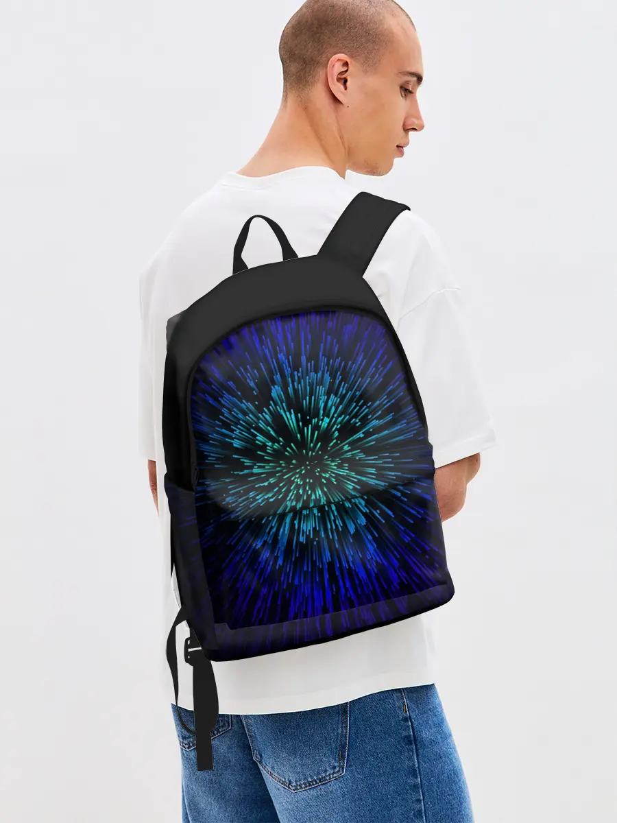 Рюкзак джинсовый / Бесконечность | Абстракция