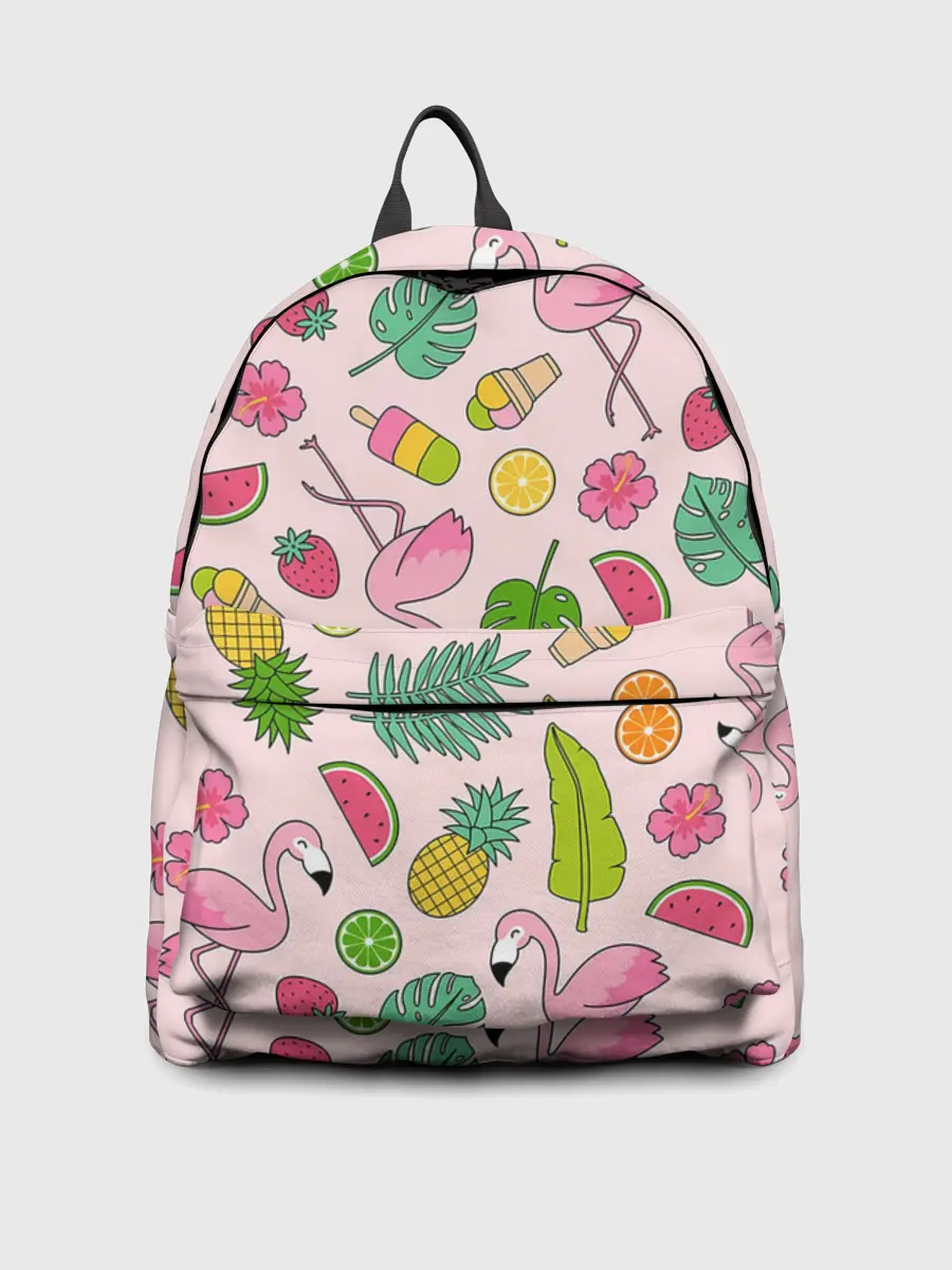 Рюкзак джинсовый / Фламинго | Лето