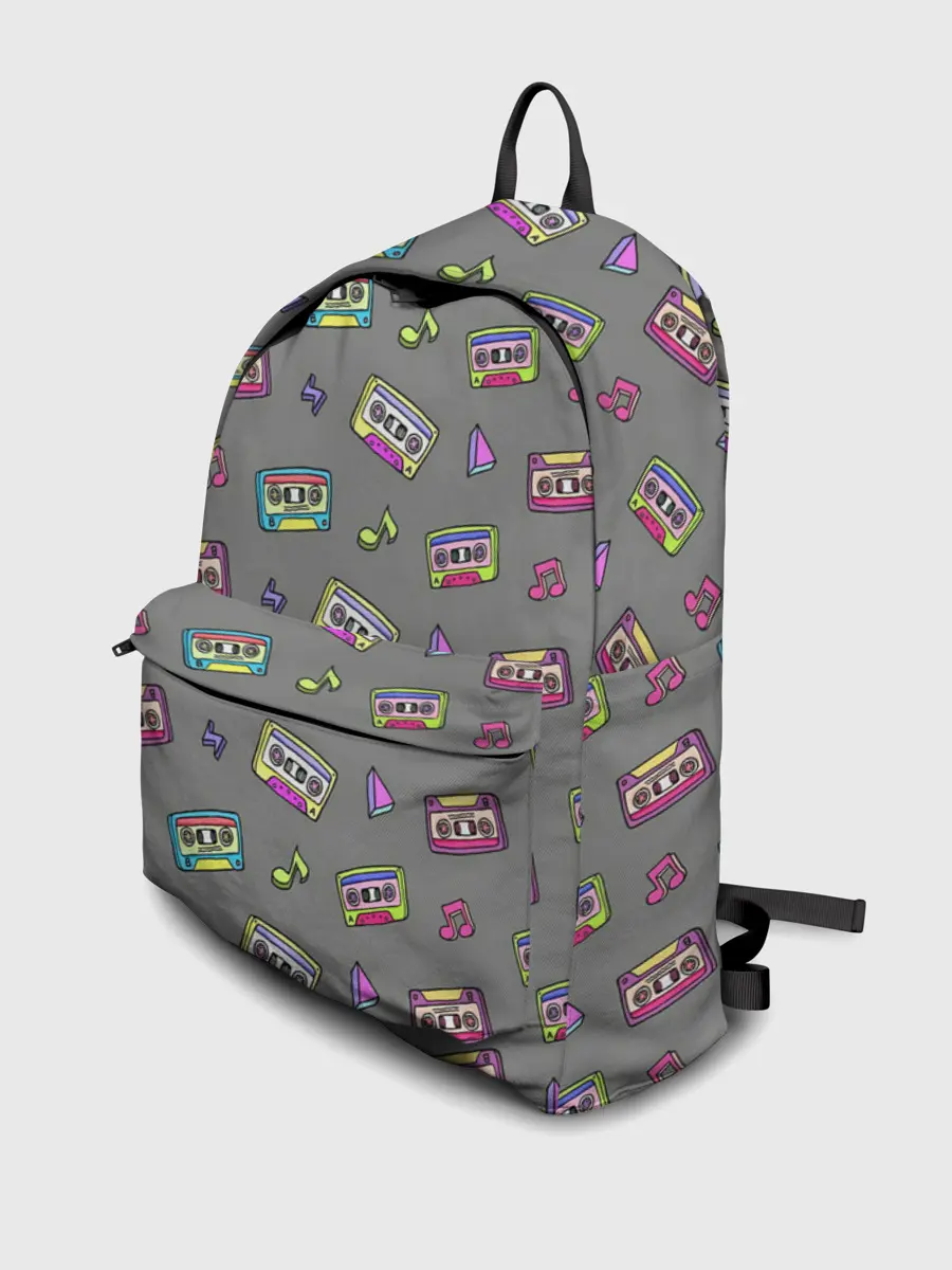 Рюкзак джинсовый / Касеты и ноты