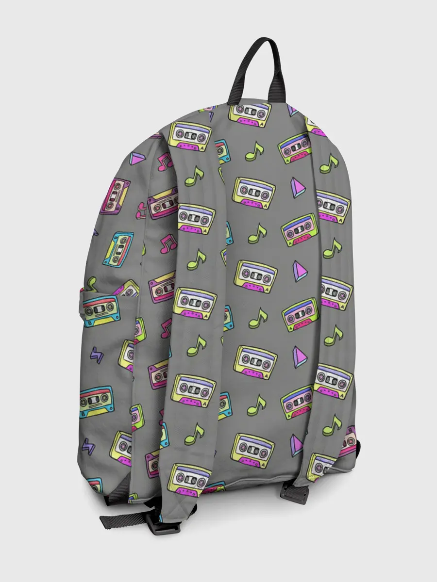 Рюкзак джинсовый / Касеты и ноты