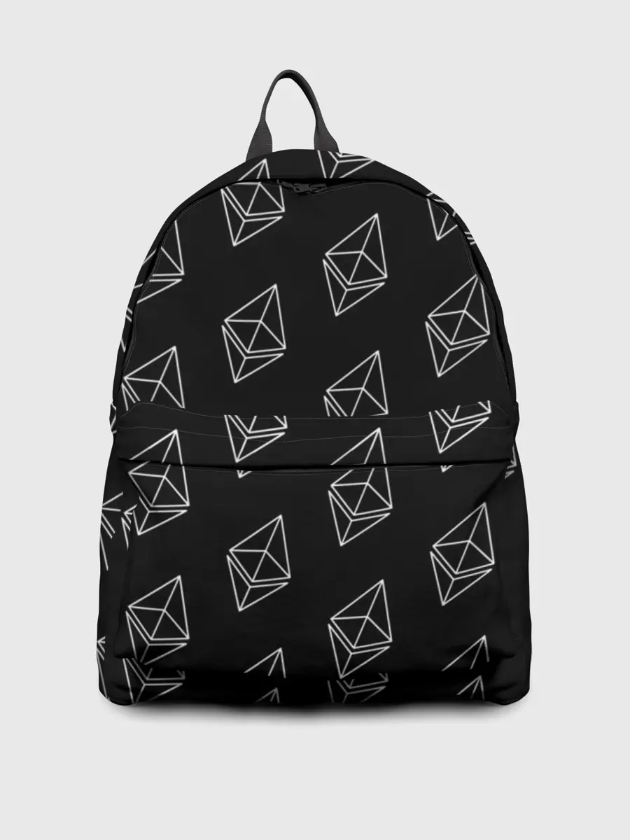Рюкзак джинсовый / ETHEREUM / ЭФИРИУМ / УЗОР