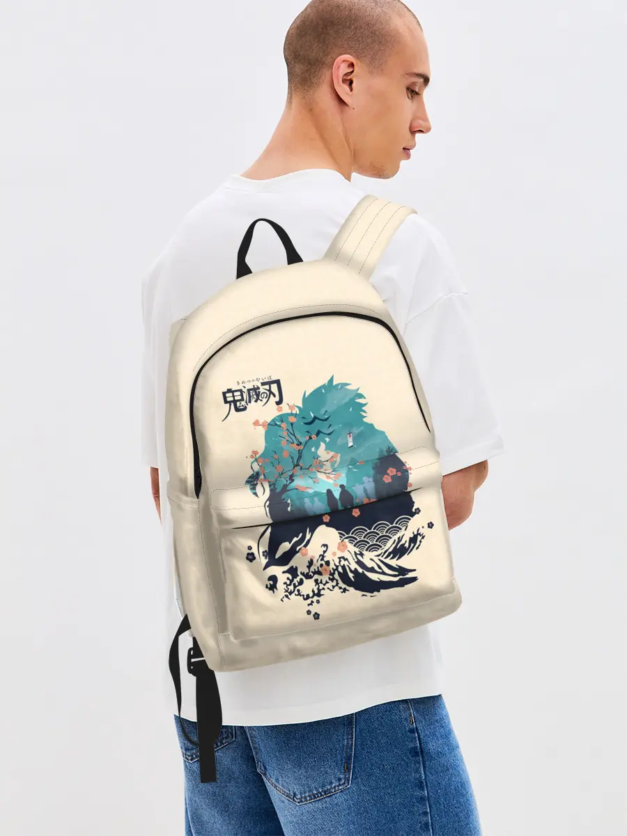 Рюкзак джинсовый / Танджиро и Незуко Kimetsu no Yaiba