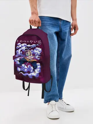 Рюкзак джинсовый / Иноске Хашибира Kimetsu no Yaiba