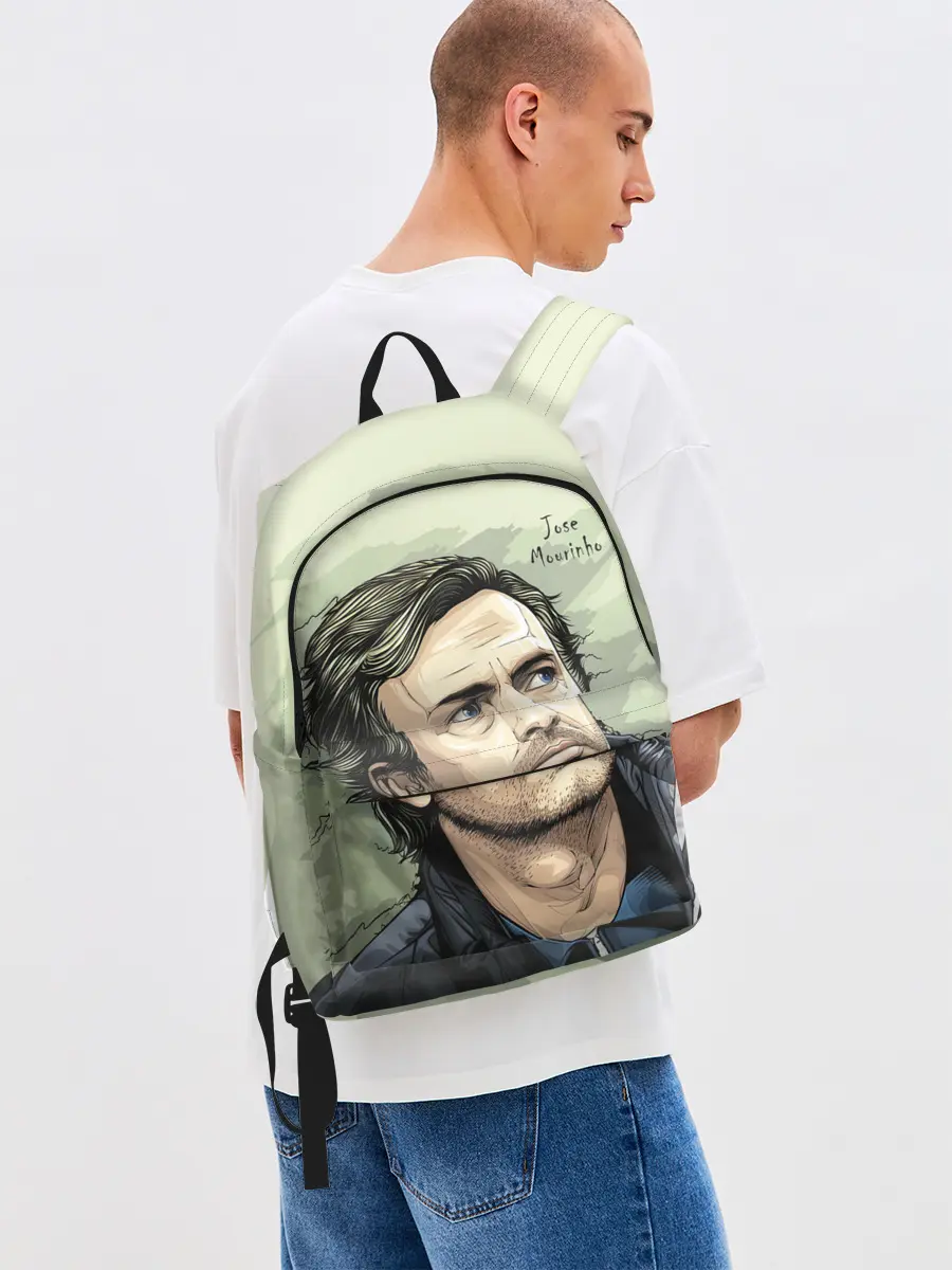 Рюкзак джинсовый / Размышления о футболе Моуринью