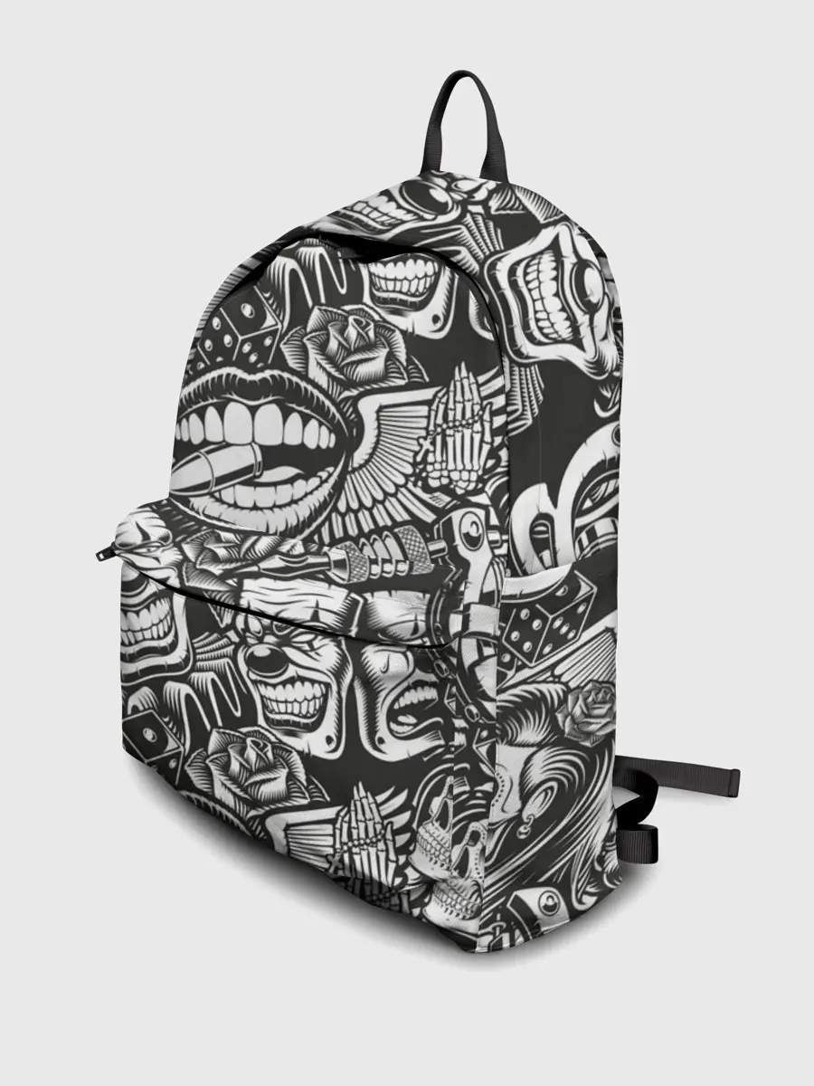 Рюкзак джинсовый / Тату ретро