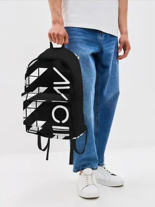 Рюкзак джинсовый / AVICII ГЕОМЕТРИЯ
