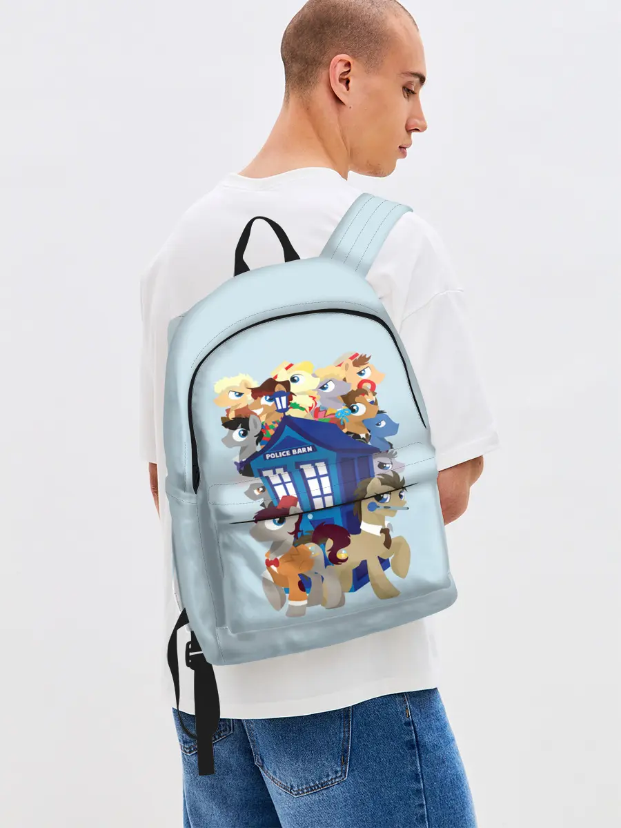 Рюкзак джинсовый / My little pony x Doctor Who