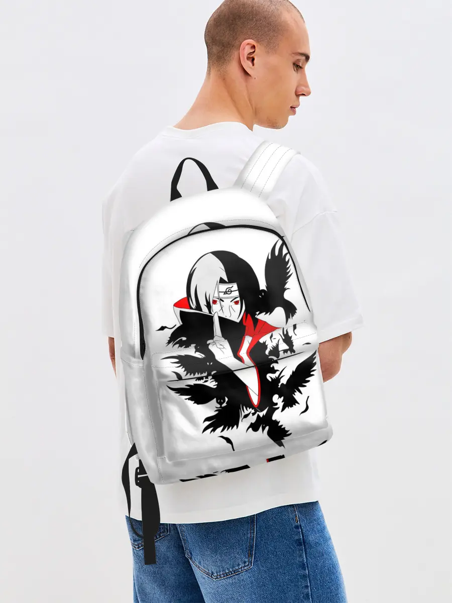 Рюкзак джинсовый / Человек и вороны аниме