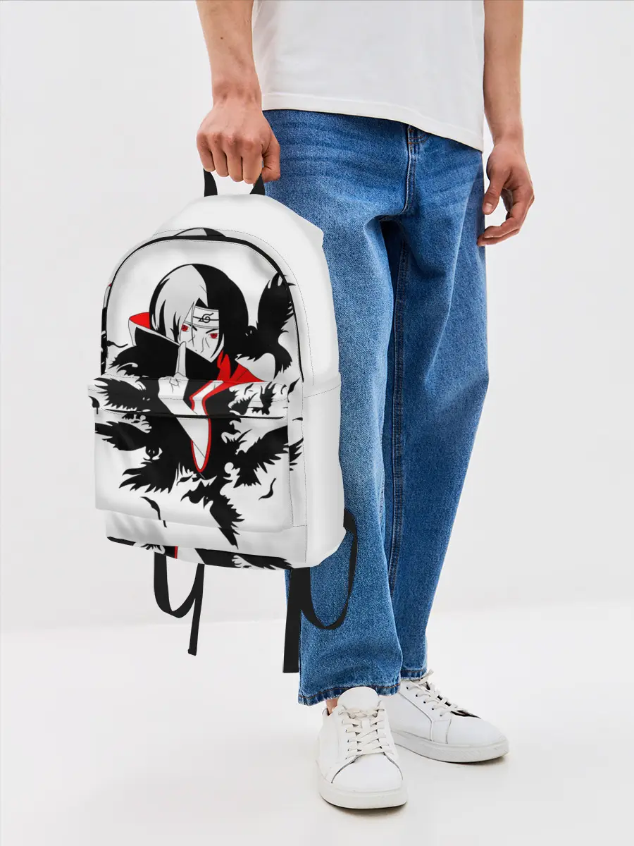 Рюкзак джинсовый / Человек и вороны аниме