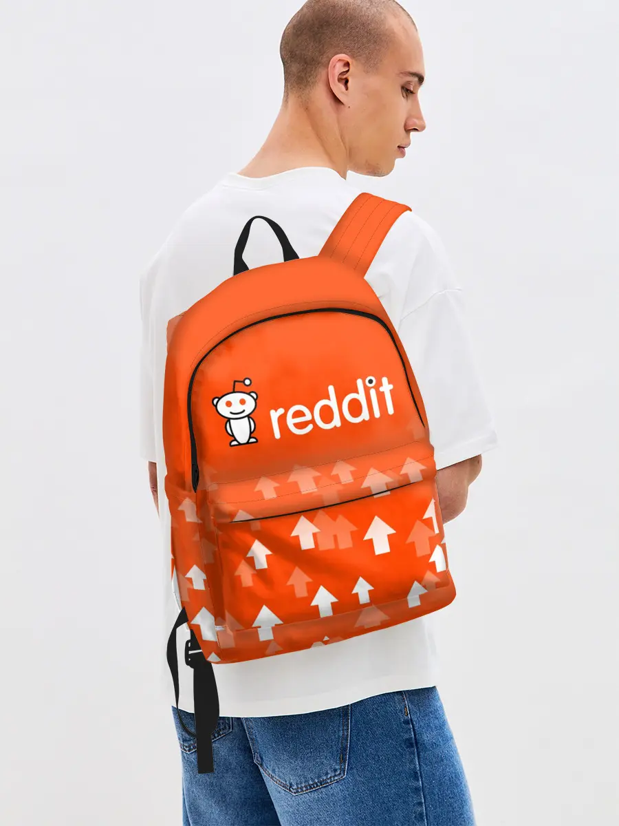 Рюкзак джинсовый / REDDIT / РЕДДИТ / UPVOTED