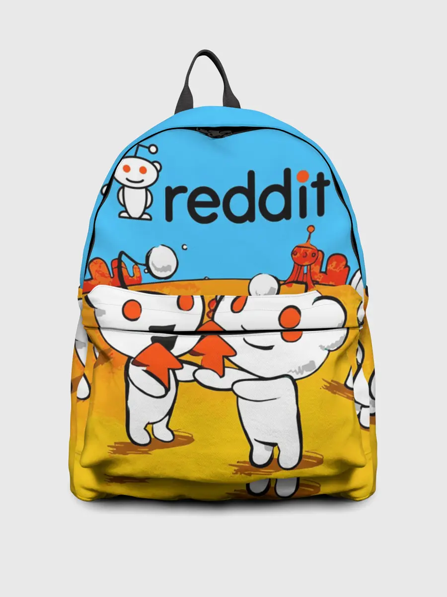 Рюкзак джинсовый / REDDIT / РЕДДИТ / UPVOTE ART