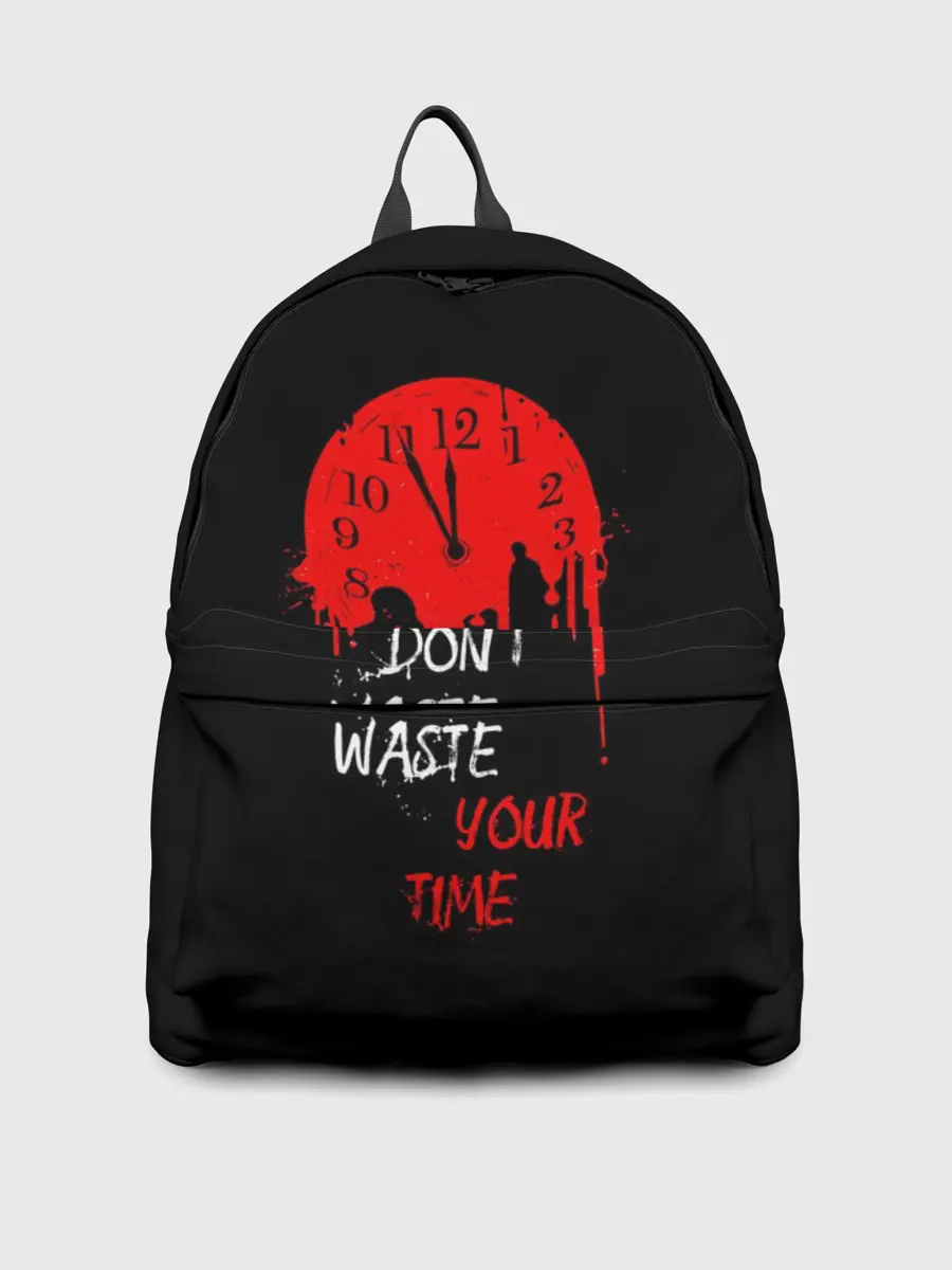 Рюкзак джинсовый / Не растрачивай свое время