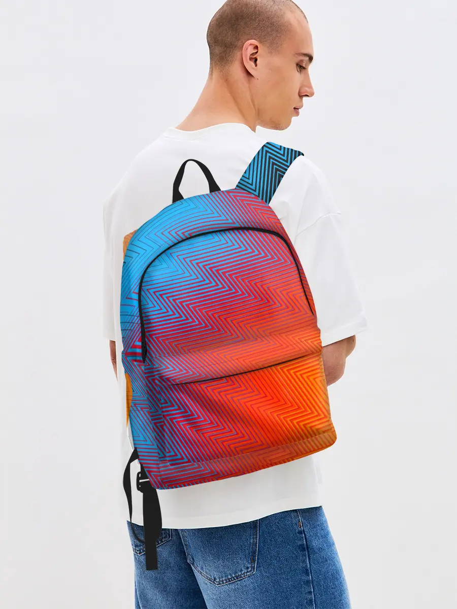 Рюкзак джинсовый / ГРАДИЕНТ АБСТРАКЦИЯ / GRADIENT