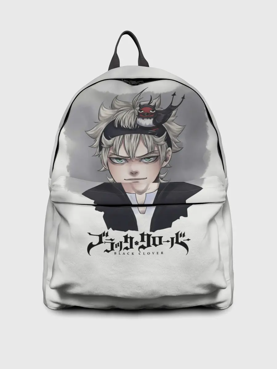 Рюкзак джинсовый / Аста и Секре Чёрный клевер