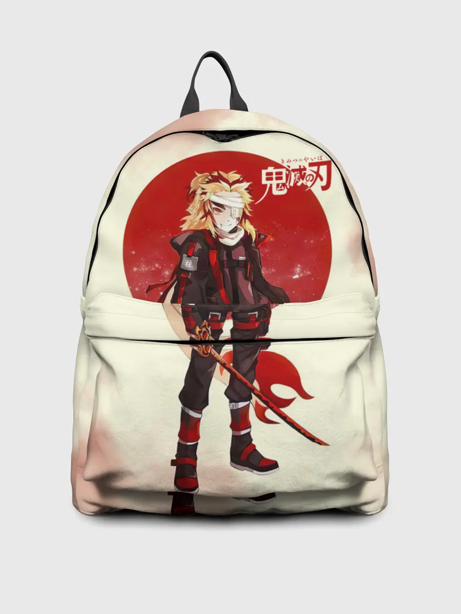 Рюкзак джинсовый / Кенджиро Ренгоку Kimetsu no Yaiba