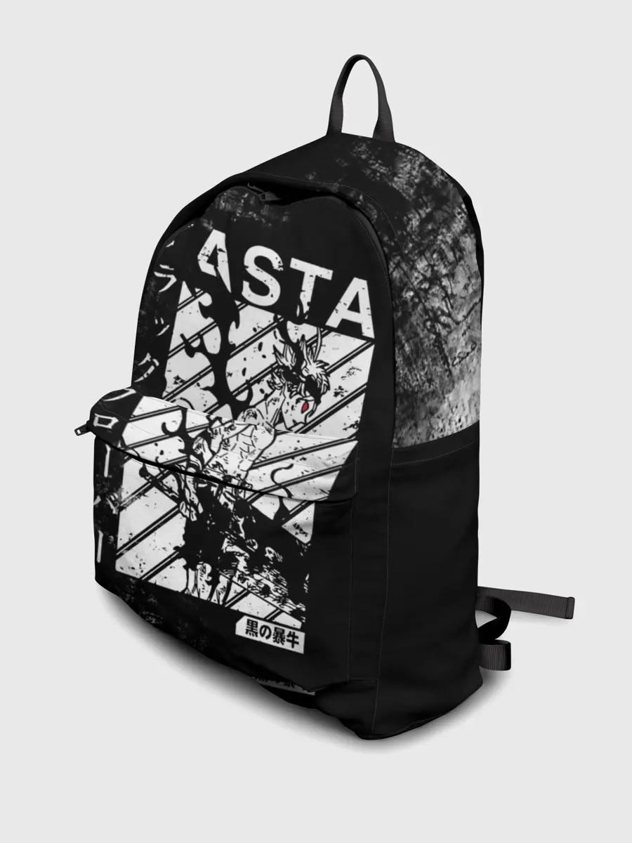 Рюкзак джинсовый / Чёрный Аста | Чёрный Клевер