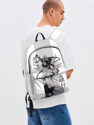 Рюкзак джинсовый / Шинобу и Мицури Kimetsu no Yaiba