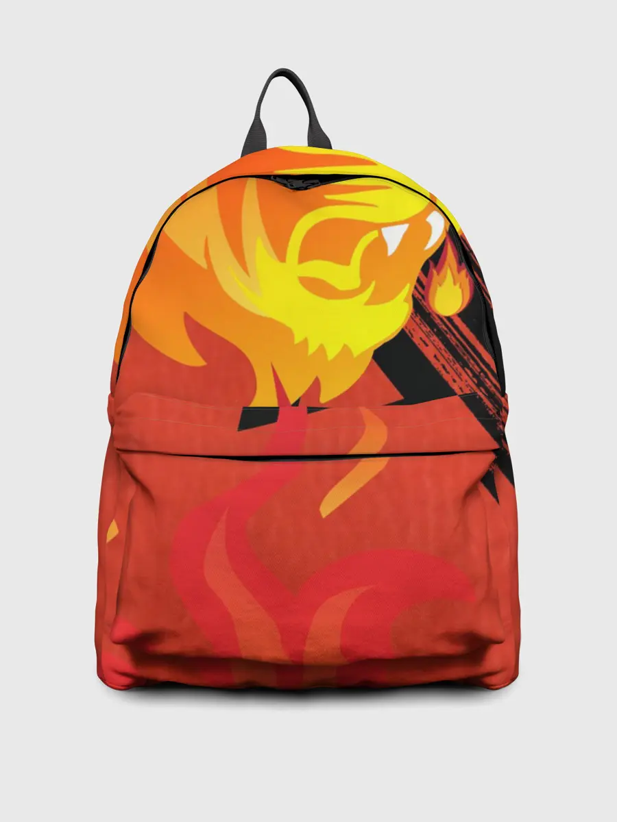 Рюкзак джинсовый / Огненный лев