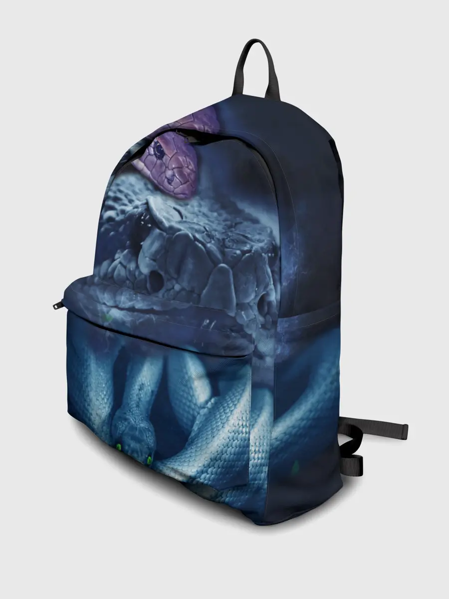 Рюкзак джинсовый / Мифические змеи