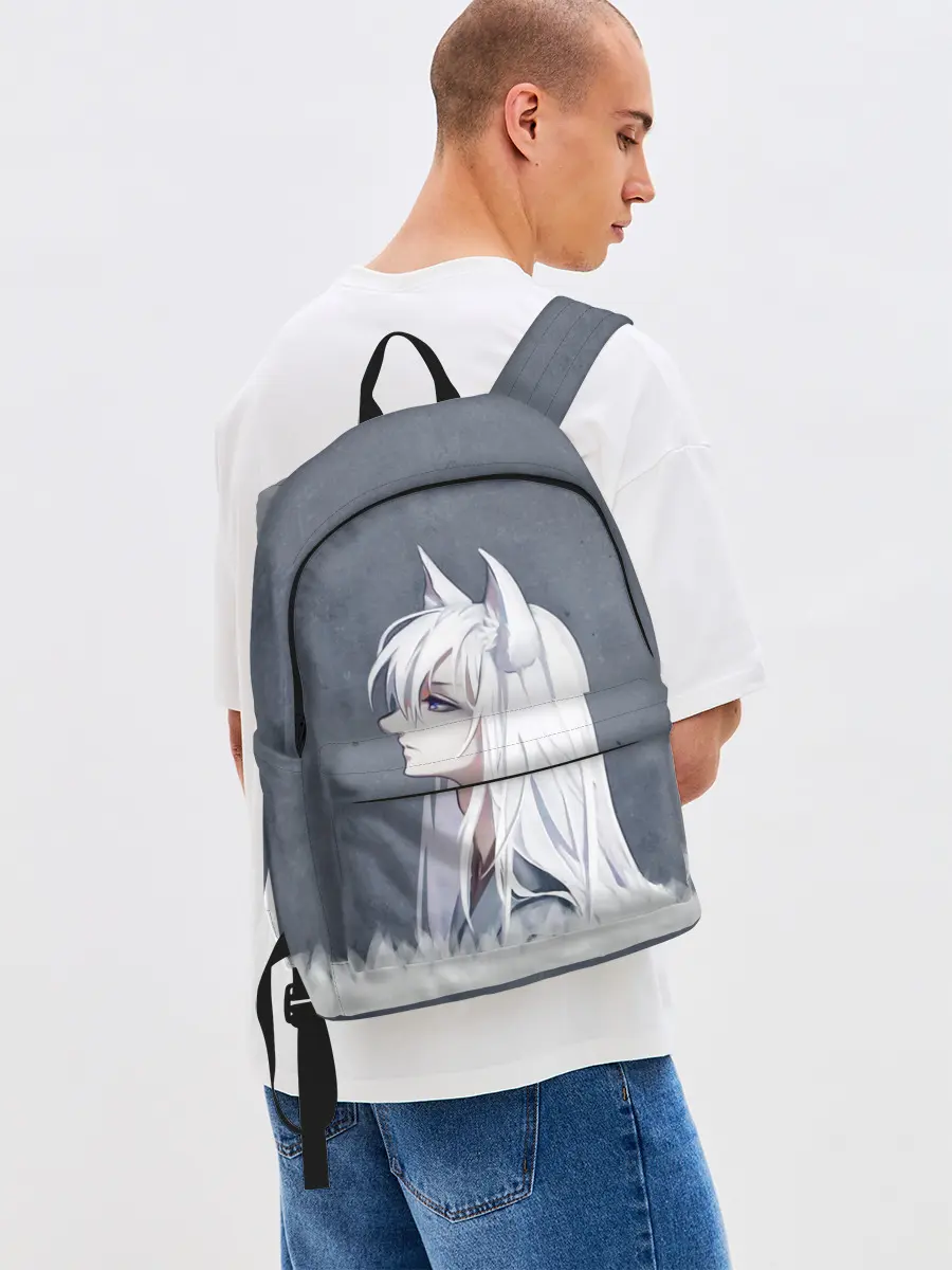 Рюкзак джинсовый / Демон-лис Томоэ