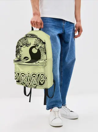 Рюкзак джинсовый / кельтский узор