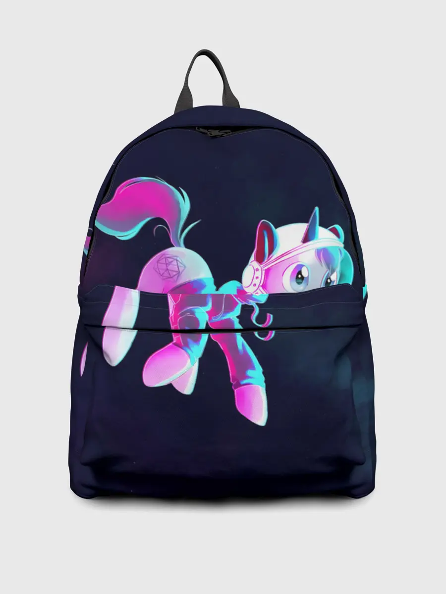 Рюкзак джинсовый / Пони в космосе